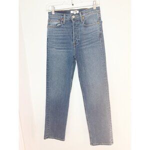 NWT Re/Done High Rise 70's Stove Pipe Jeans 26